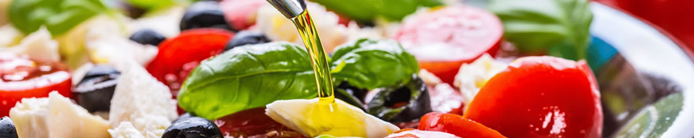 Aceite de oliva en ensaladas